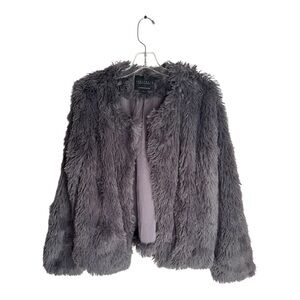 Sanctuary Dark Gray Fluffy MobWife  Jacket